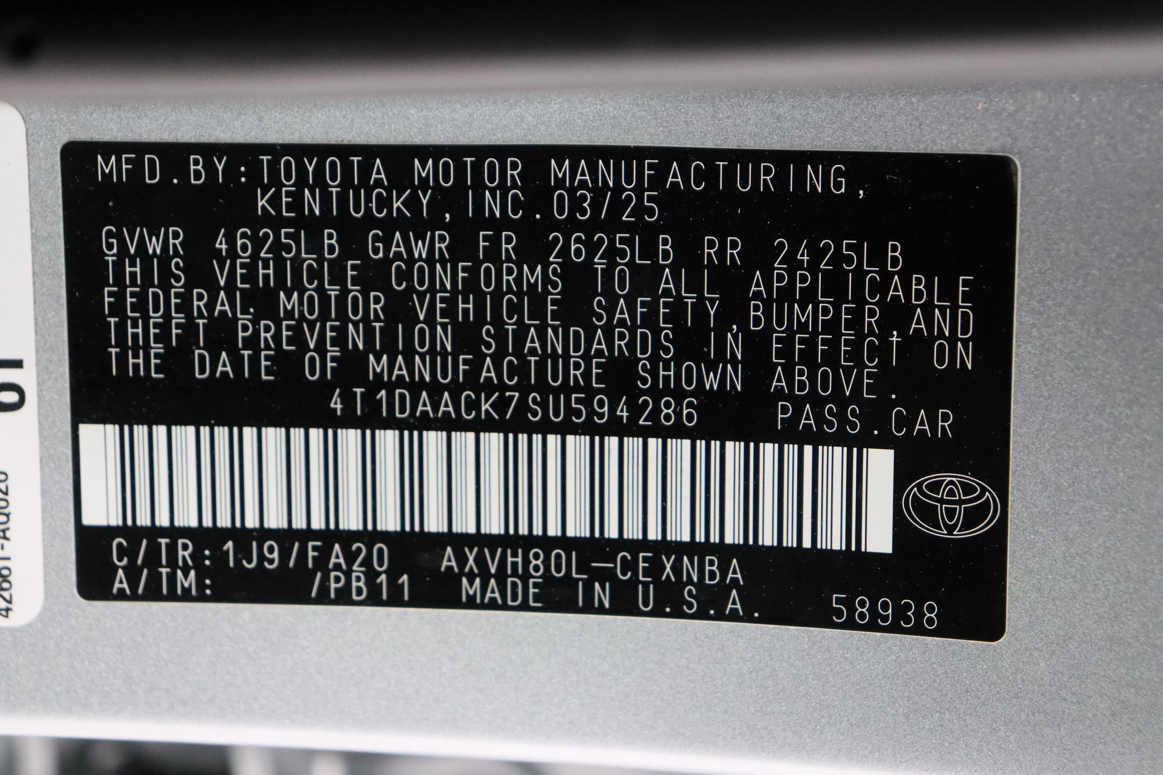 Certified 2025 Toyota Camry LE image 40