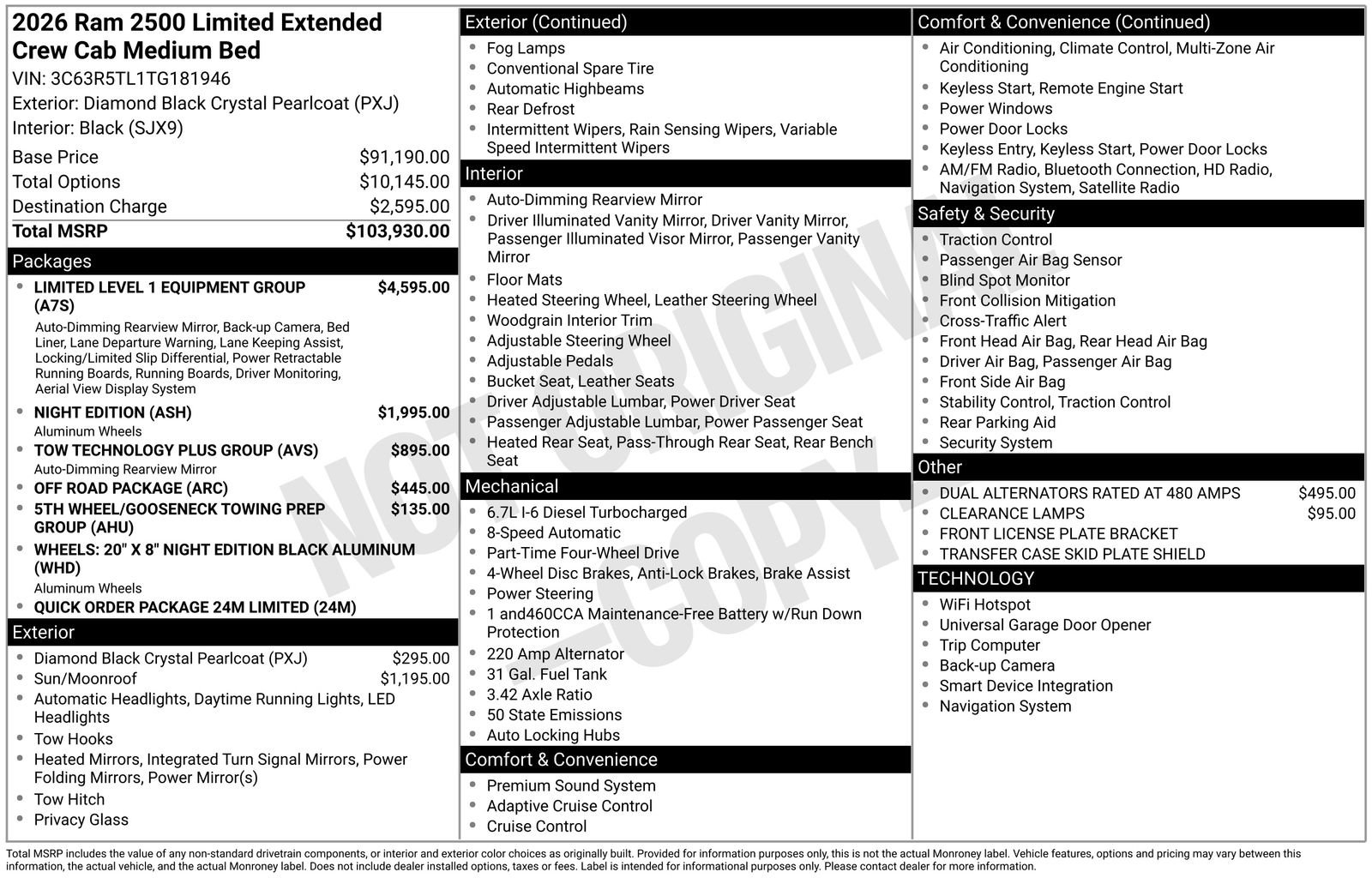 New 2026 RAM 2500 Limited image 24