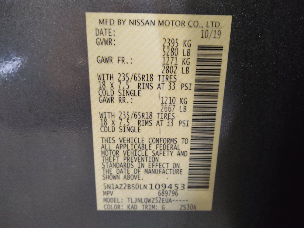 Used 2020 Nissan Murano SV image 33