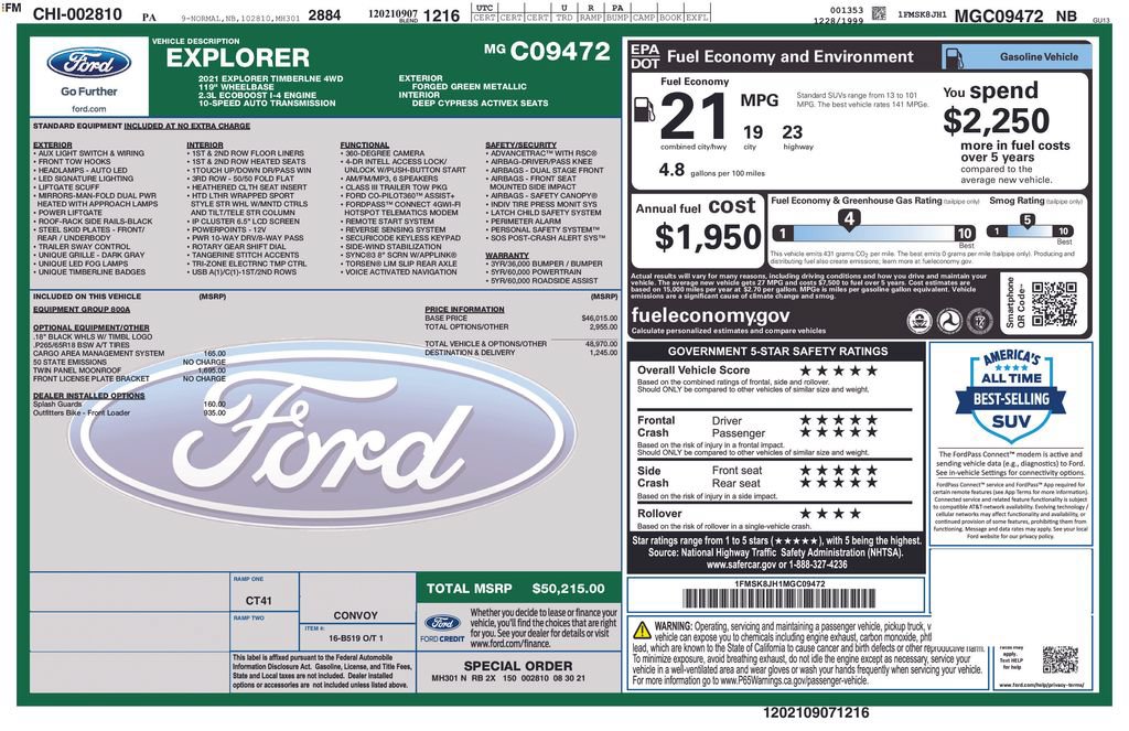 Used 2021 Ford Explorer Timberline AWD/4WD image 4