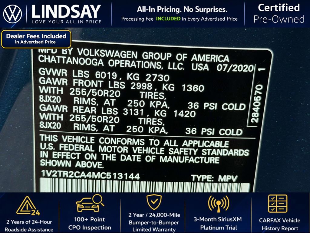 Used 2021 Volkswagen Atlas SEL Premium AWD/4WD image 29