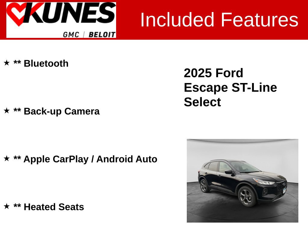 Used 2025 Ford Escape ST-Line Select AWD/4WD image 2