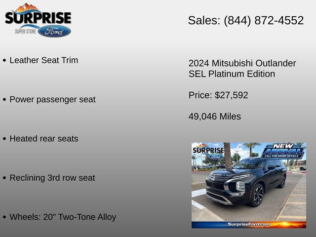 Used 2024 Mitsubishi Outlander SEL AWD/4WD image 20