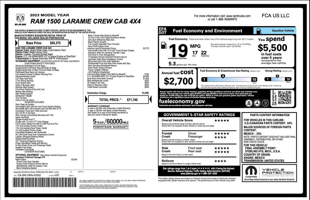 Certified 2023 RAM 1500 Laramie AWD/4WD video 2