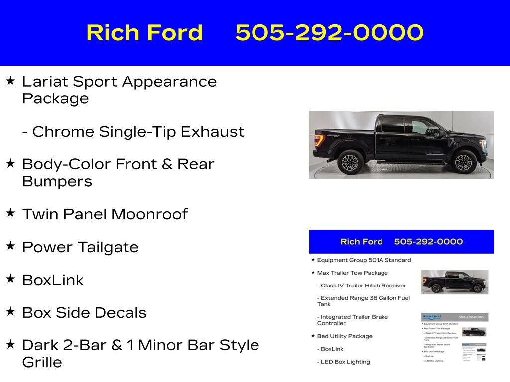 Certified 2023 Ford F150 Lariat w/ Max Trailer Tow Package AWD/4WD image 33