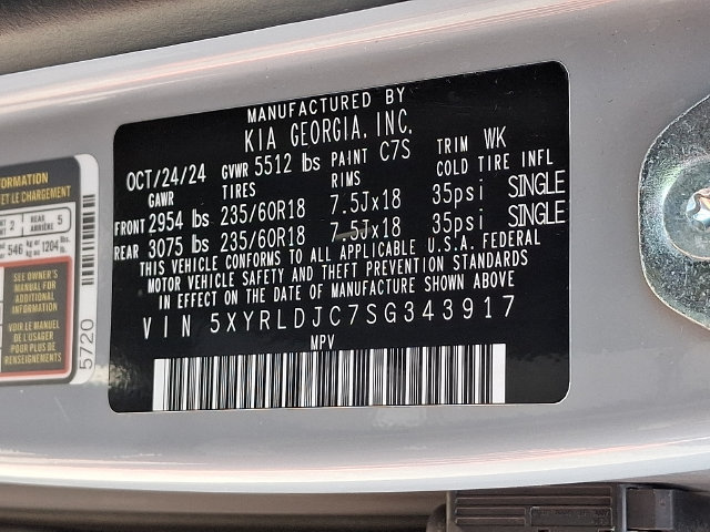 Certified 2025 Kia Sorento S w/ Panoramic Sunroof Package AWD/4WD image 27
