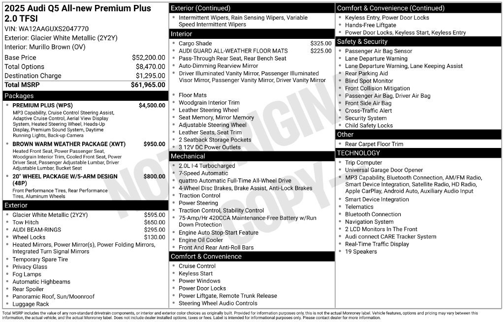 Certified 2025 Audi Q5 Premium w/ Premium Plus AWD/4WD image 6