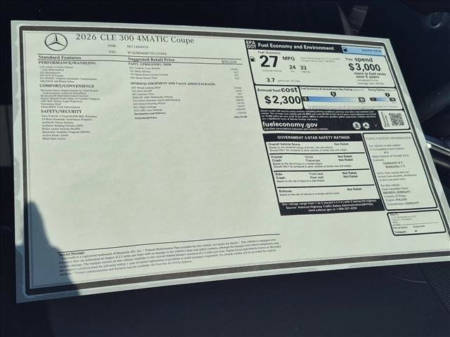 New 2026 Mercedes-Benz CLE 300 4MATIC Coupe image 16