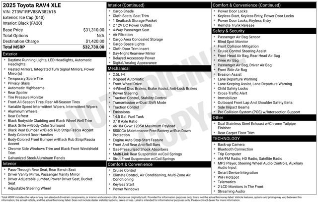 Used 2025 Toyota RAV4 XLE FWD image 41