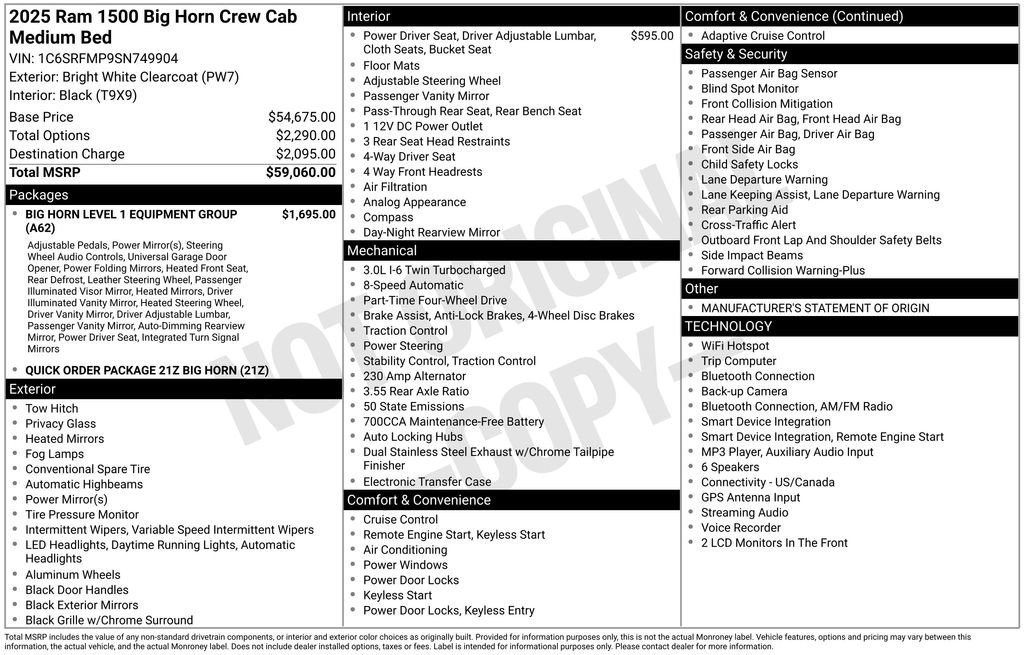 Used 2025 RAM 1500 Big Horn AWD/4WD image 40