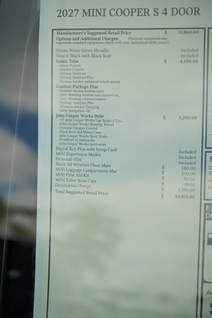 New 2027 MINI Cooper S FWD image 10