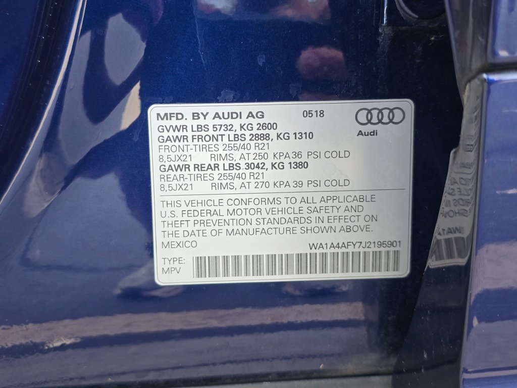 Used 2018 Audi SQ5 Premium Plus w/ S Sport Package AWD/4WD image 40