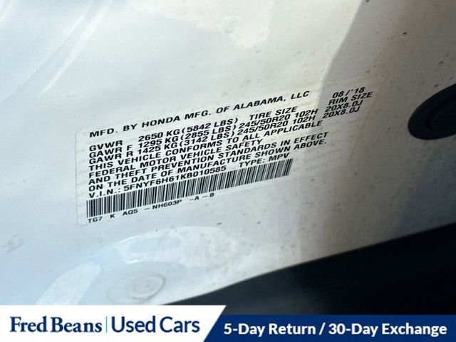 Used 2019 Honda Pilot Touring image 24