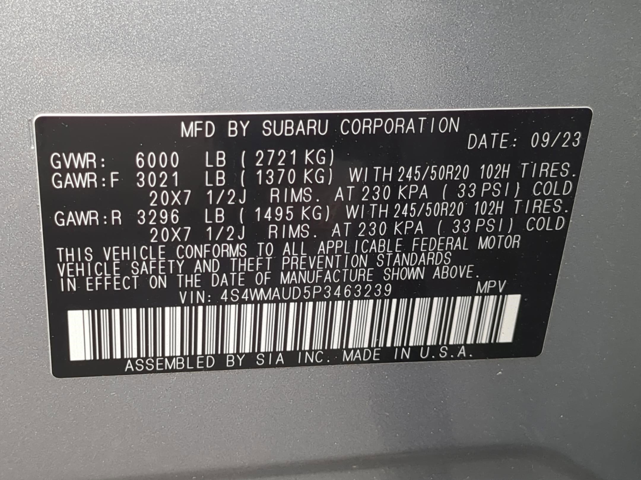 Used 2023 Subaru Ascent Limited w/ Technology Package image 38