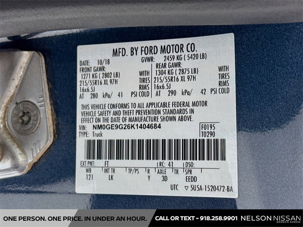 Used 2019 Ford Transit Connect Titanium w/ Titanium Premium Package image 34