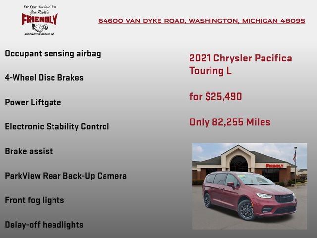 Used 2021 Chrysler Pacifica Touring-L w/ S Appearance Package image 30
