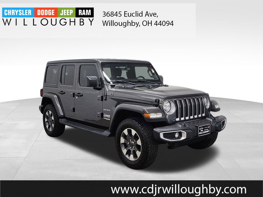 Used 2021 Jeep Wrangler Unlimited Sahara w/ Uconnect 4C Nav & Sound Group AWD/4WD image 3