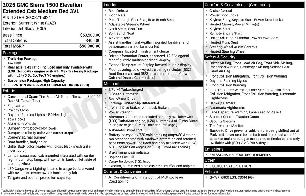 New 2025 GMC Sierra 1500 Elevation image 6