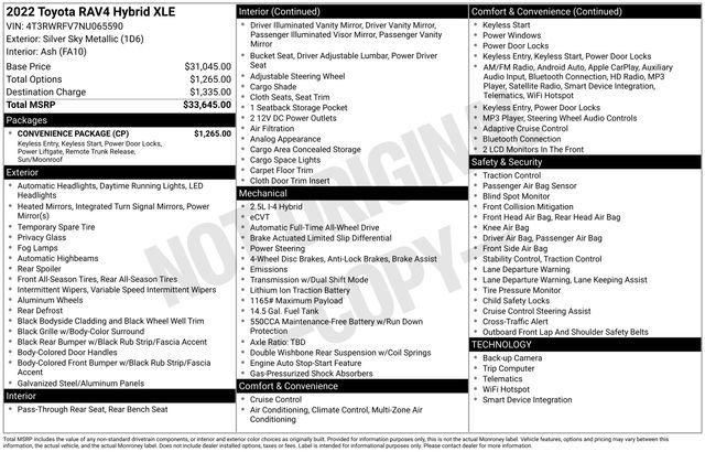 Certified 2022 Toyota RAV4 XLE w/ Convenience Package image 30