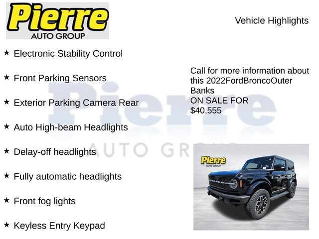 Used 2022 Ford Bronco Outer Banks AWD/4WD image 15