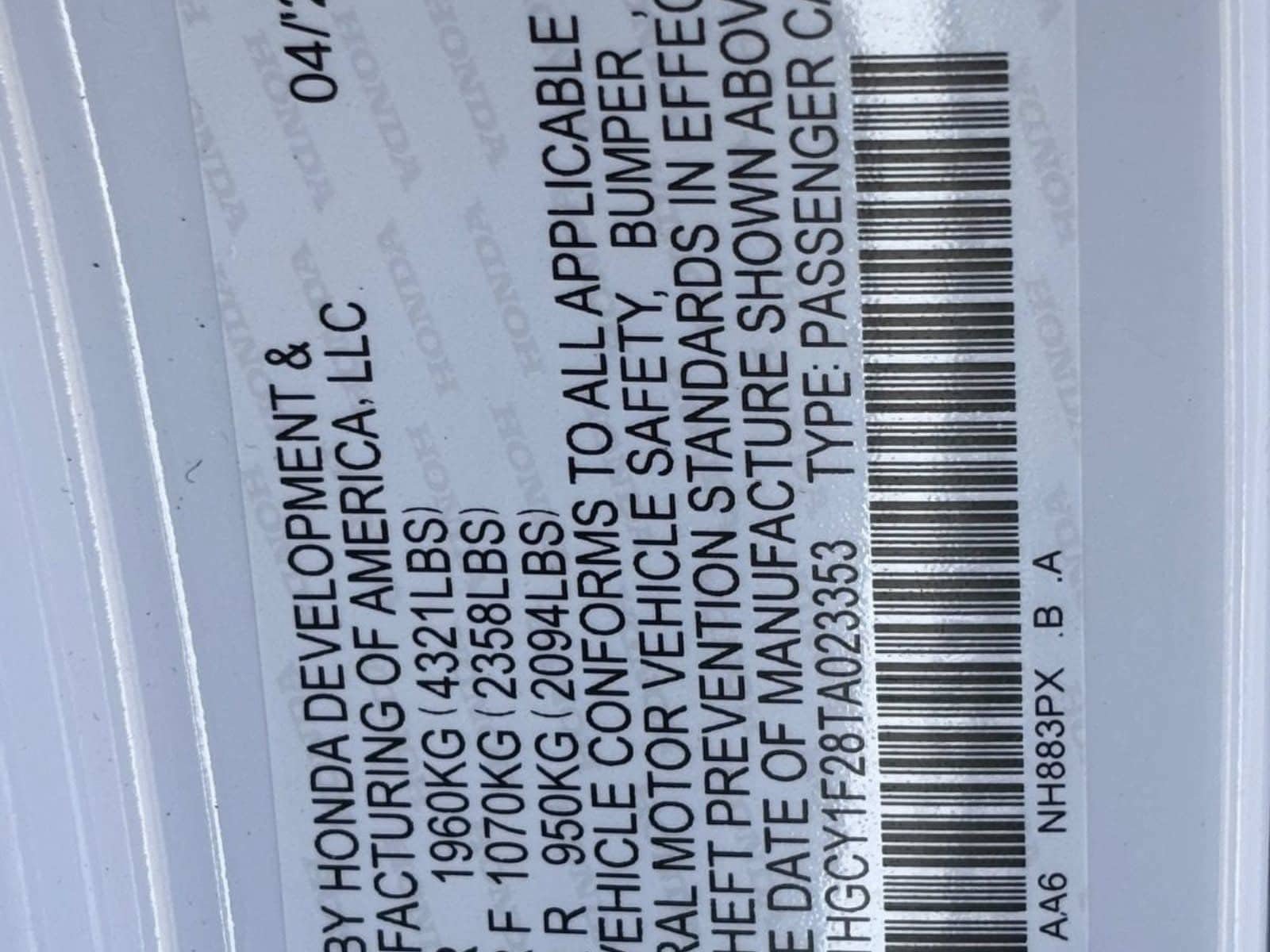 New 2026 Honda Accord LX image 20