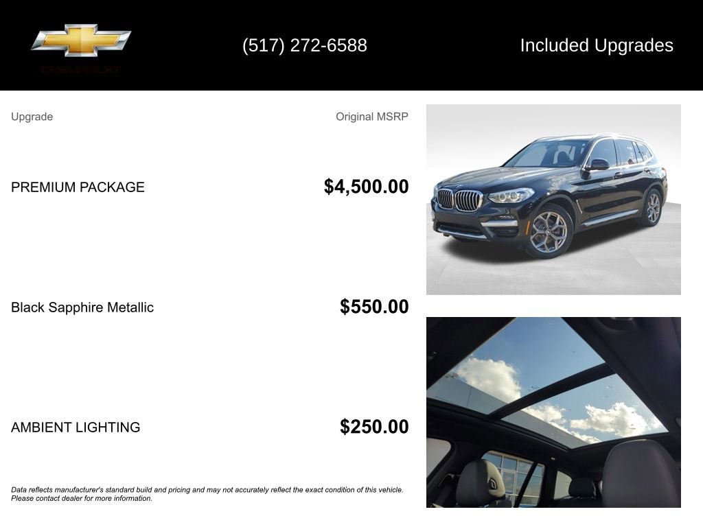 Used 2021 BMW X3 xDrive30i w/ Premium Package image 5