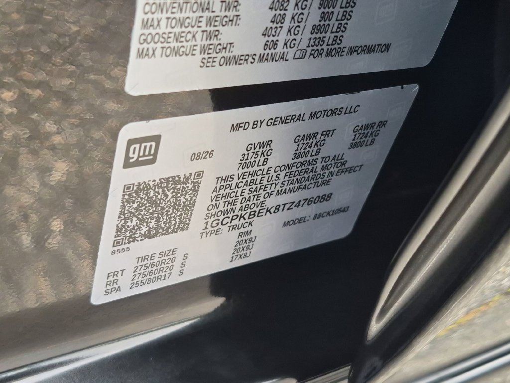 New 2026 Chevrolet Silverado 1500 Custom w/ Turbomax Blackout Package AWD/4WD image 26
