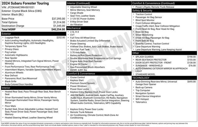 Used 2024 Subaru Forester Touring image 39