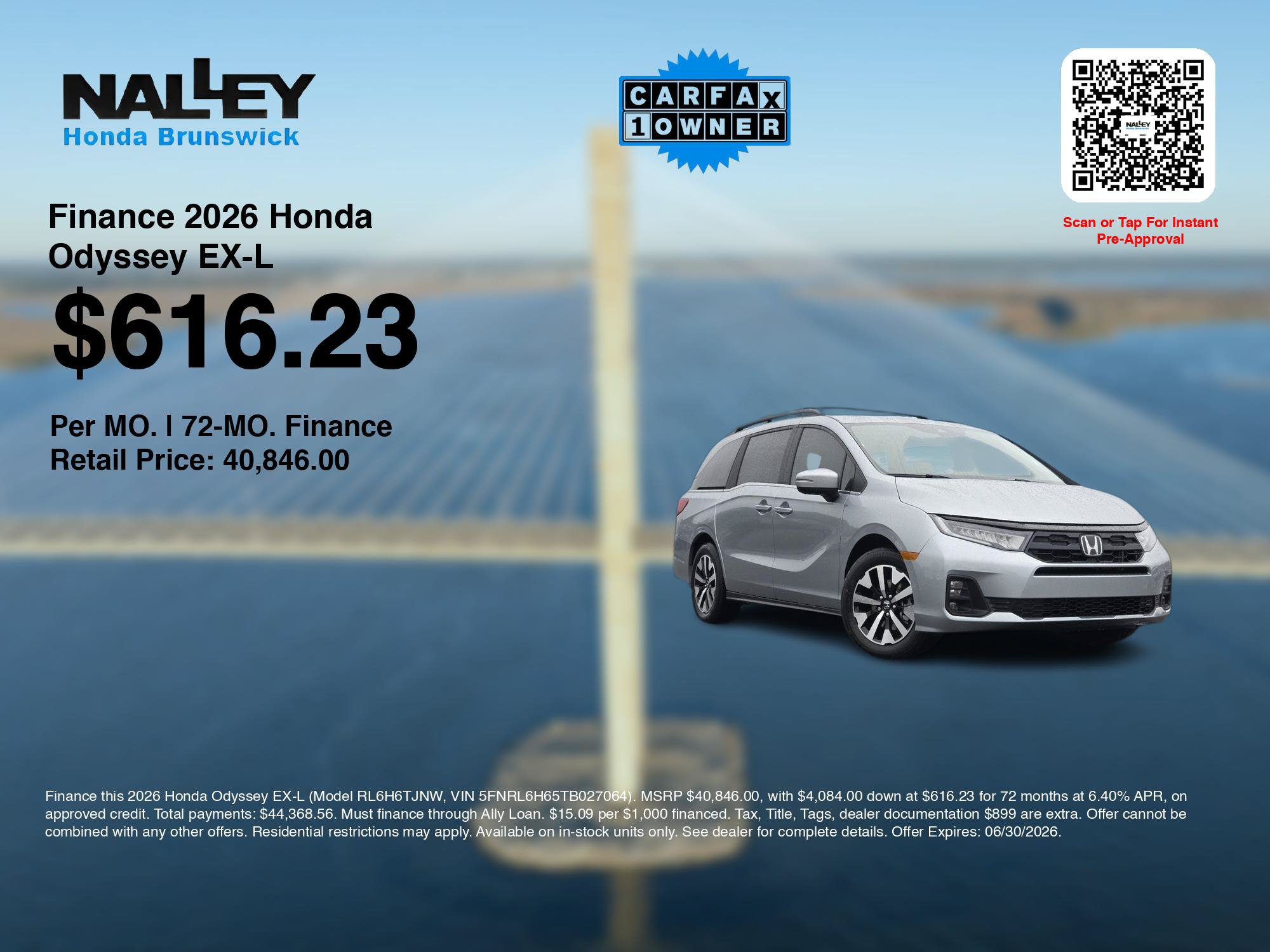 Certified 2026 Honda Odyssey EX-L image 3