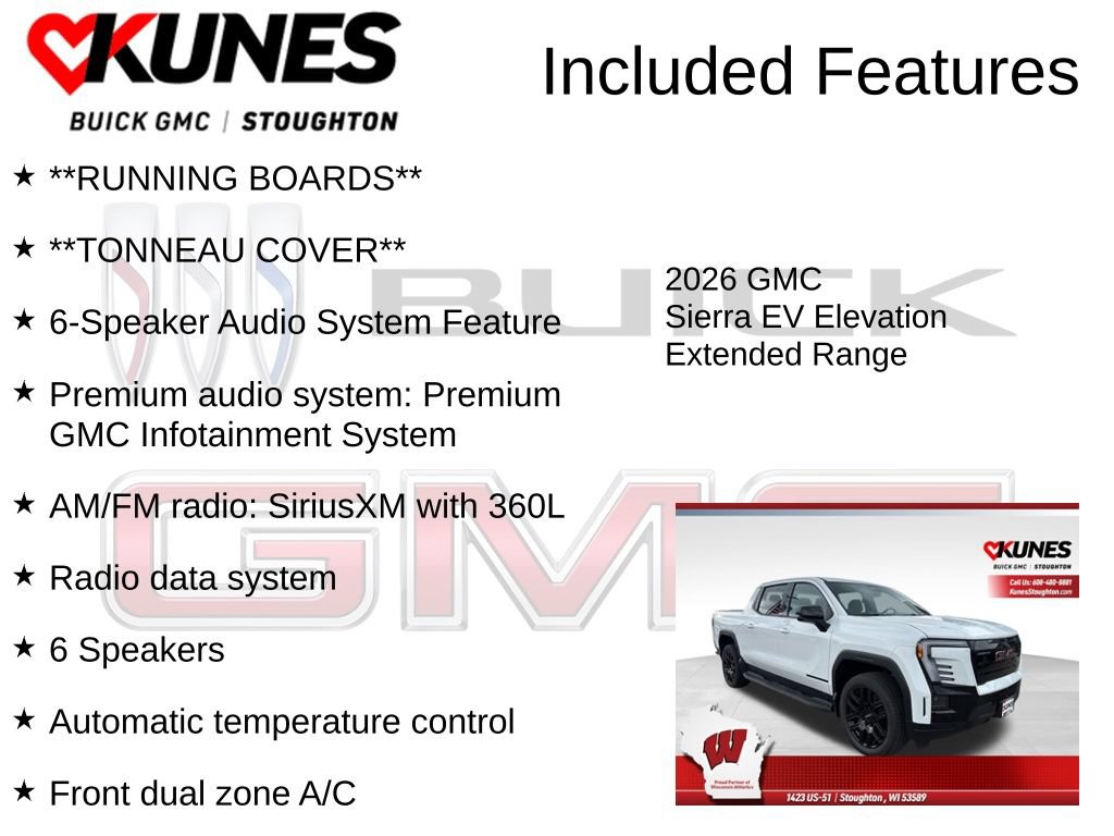 New 2026 GMC Sierra EV Elevation w/ LPO, Elevation Dark Package AWD/4WD image 3