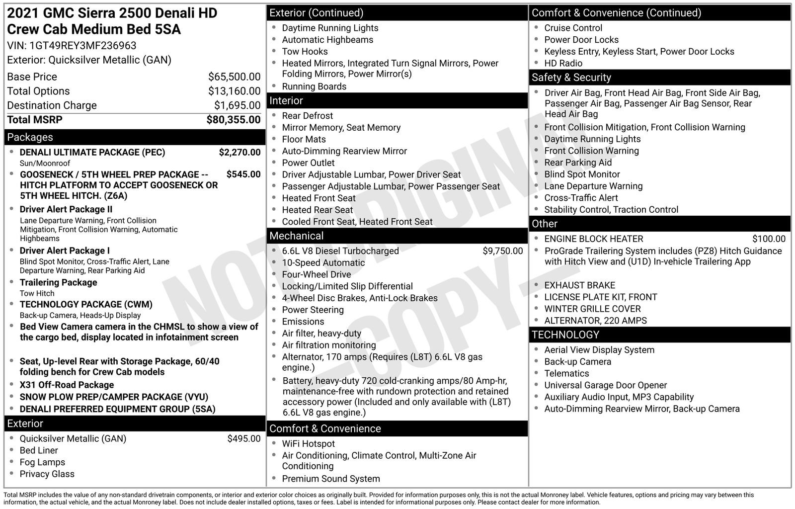 Used 2021 GMC Sierra 2500 Denali w/ Denali Ultimate Package AWD/4WD image 4