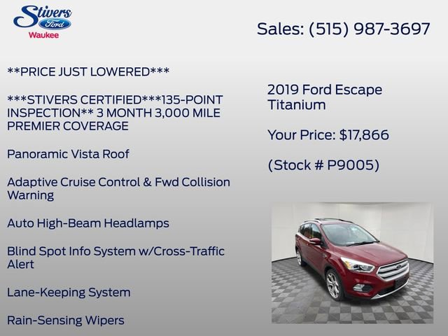 Used 2019 Ford Escape Titanium FWD image 16