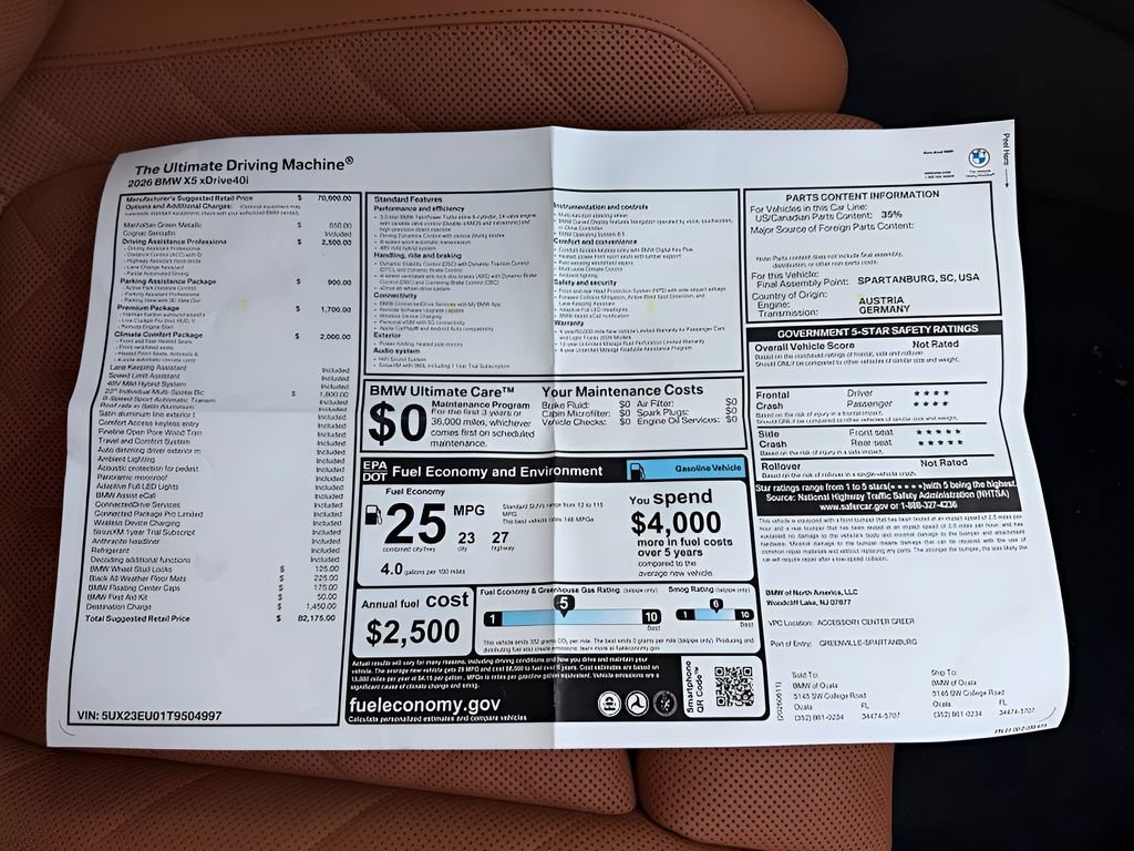 New 2026 BMW X5 xDrive40i AWD/4WD image 25