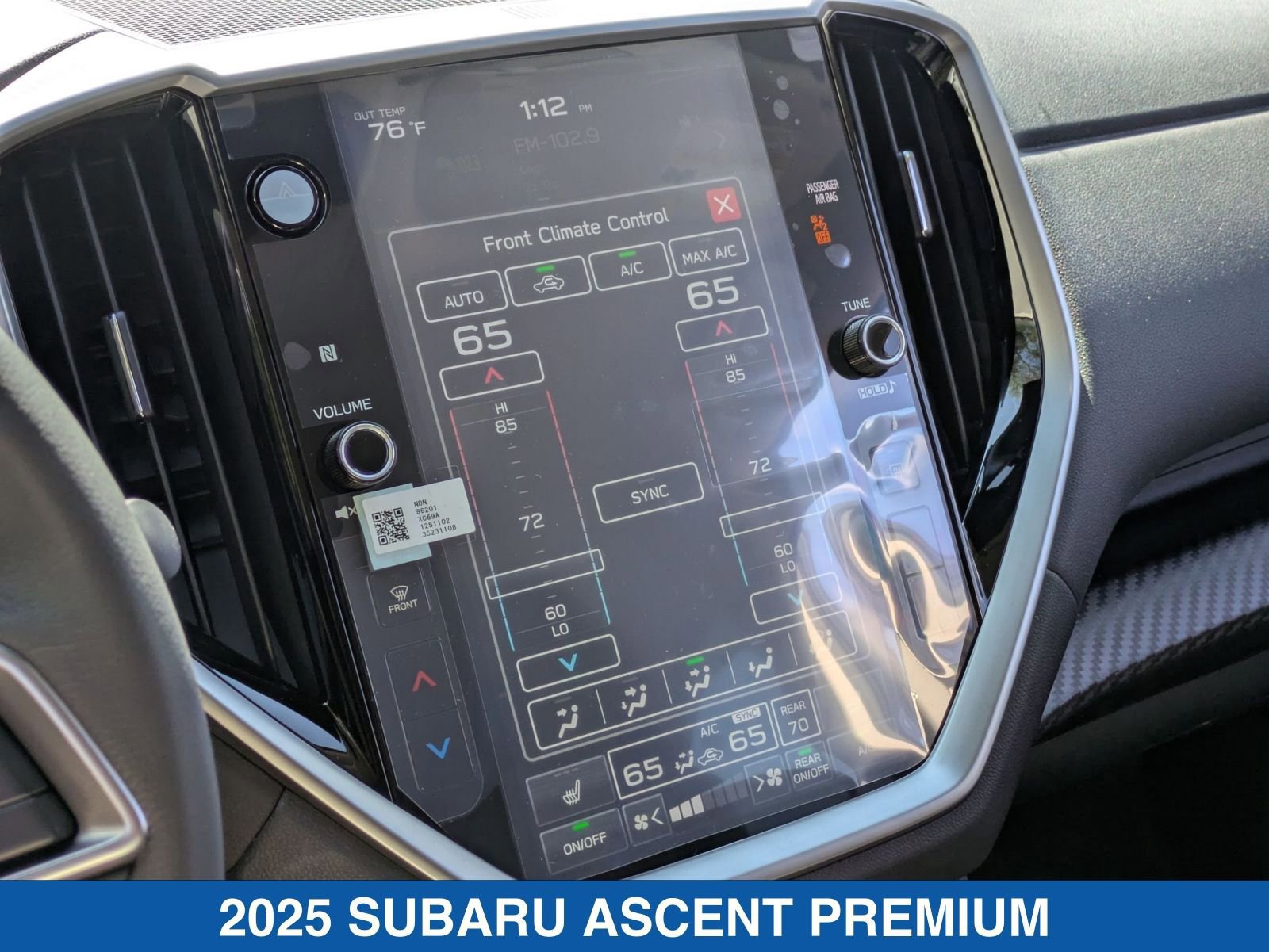 Certified 2025 Subaru Ascent Premium image 26