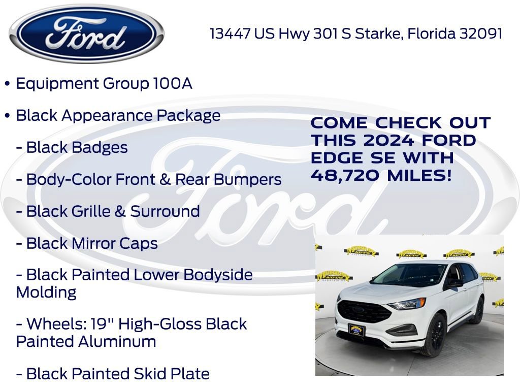 Certified 2024 Ford Edge SE w/ Black Appearance Package image 17