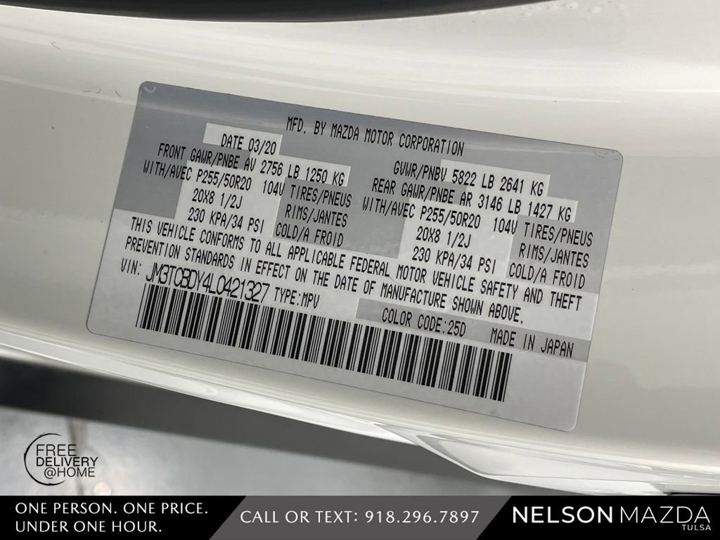 Used 2020 MAZDA CX-9 Grand Touring image 62