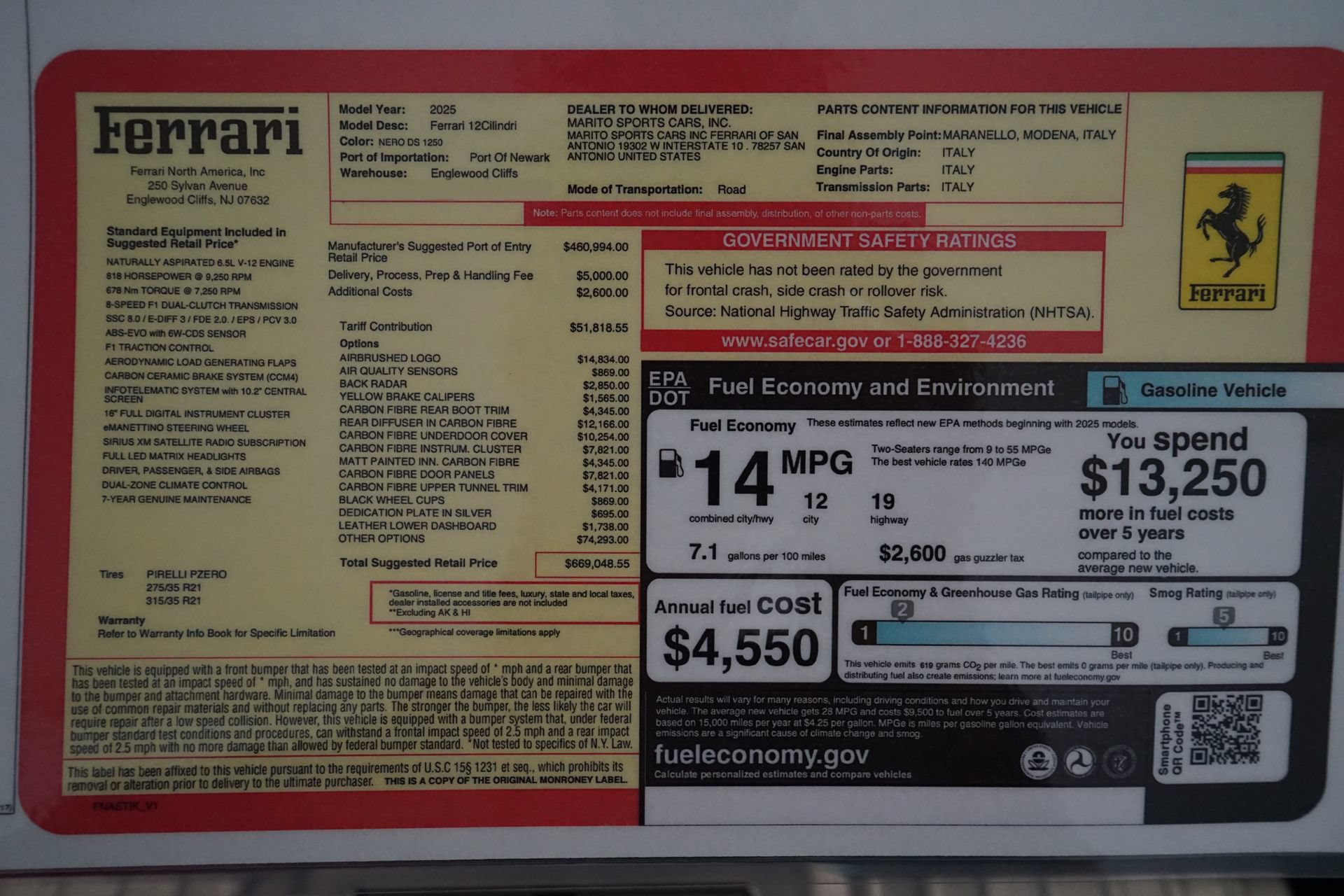 Used 2025 Ferrari 12Cilindri RWD image 43