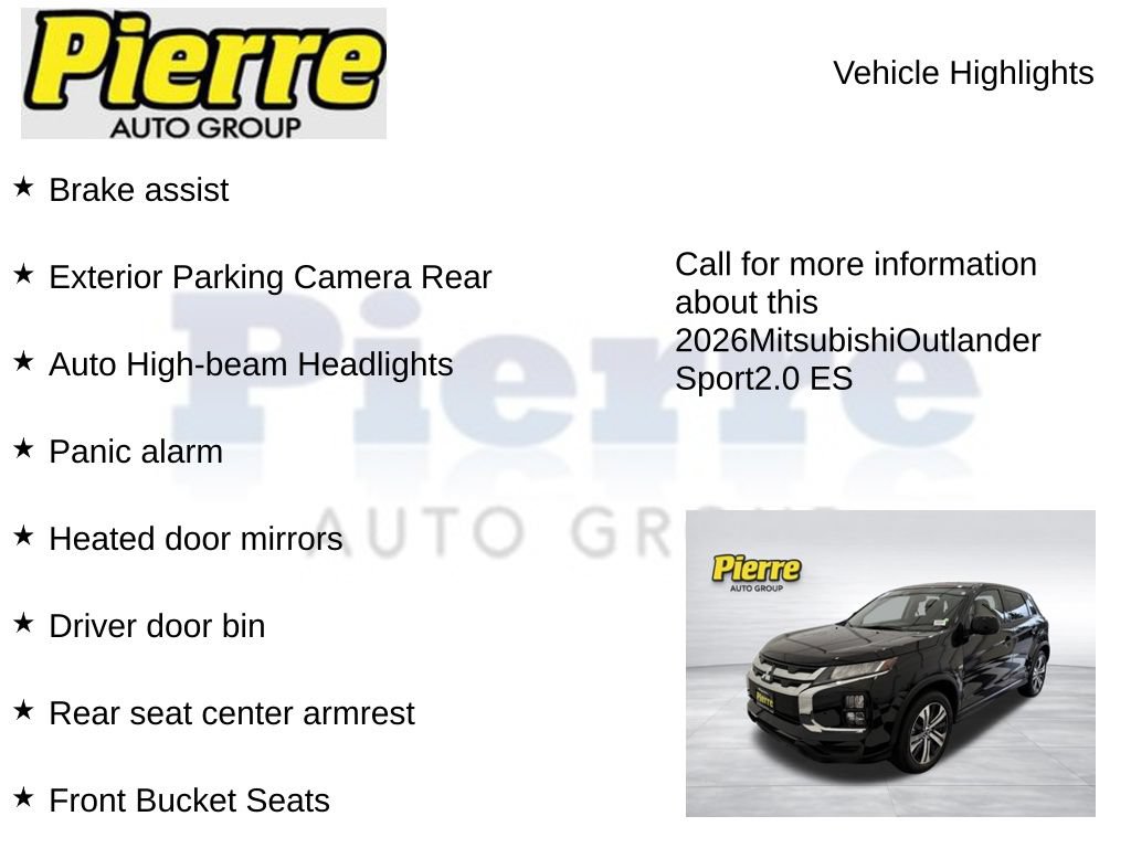 Used 2026 Mitsubishi Outlander Sport ES AWD/4WD image 14