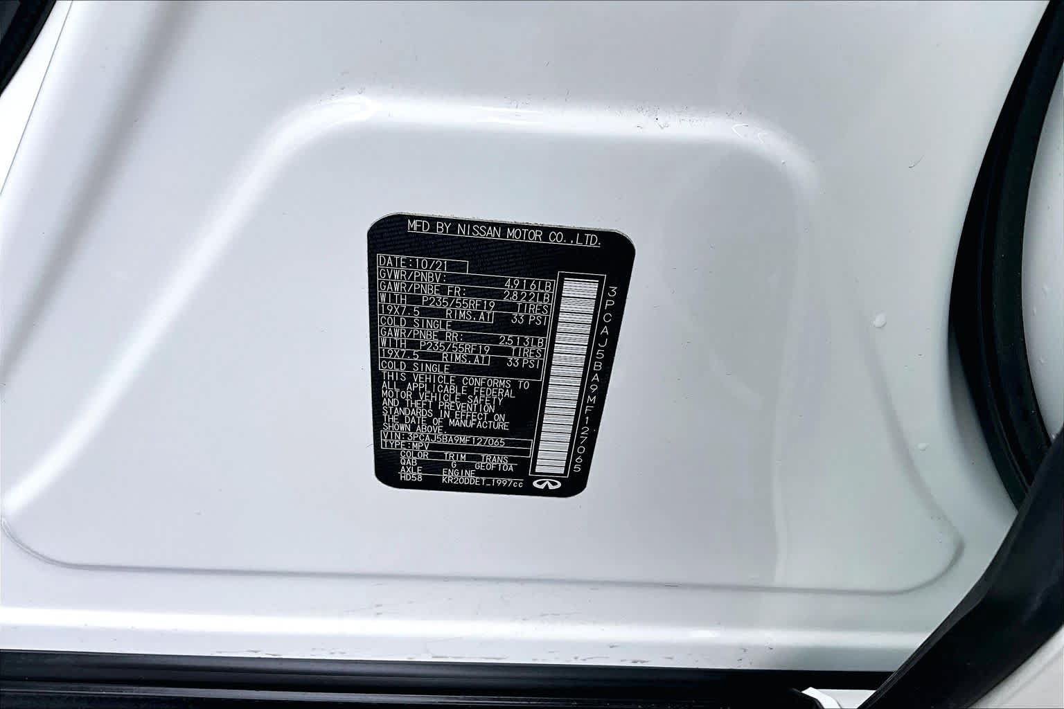 Used 2021 INFINITI QX50 Luxe w/ Cargo Package FWD image 36