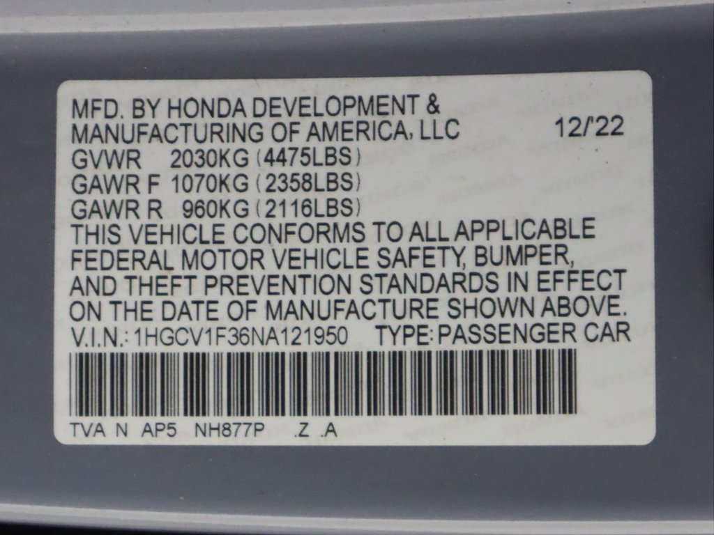 Used 2022 Honda Accord Sport image 44