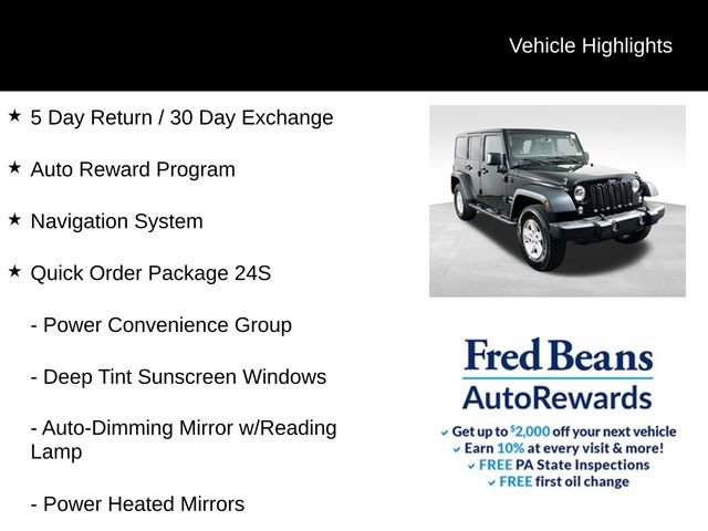 Used 2016 Jeep Wrangler Unlimited Sport w/ Quick Order Package 24S image 4