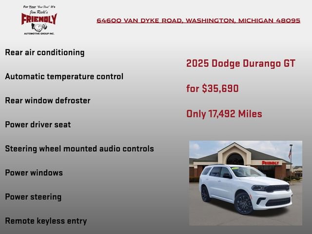 Used 2025 Dodge Durango GT w/ Blacktop Package AWD/4WD image 15