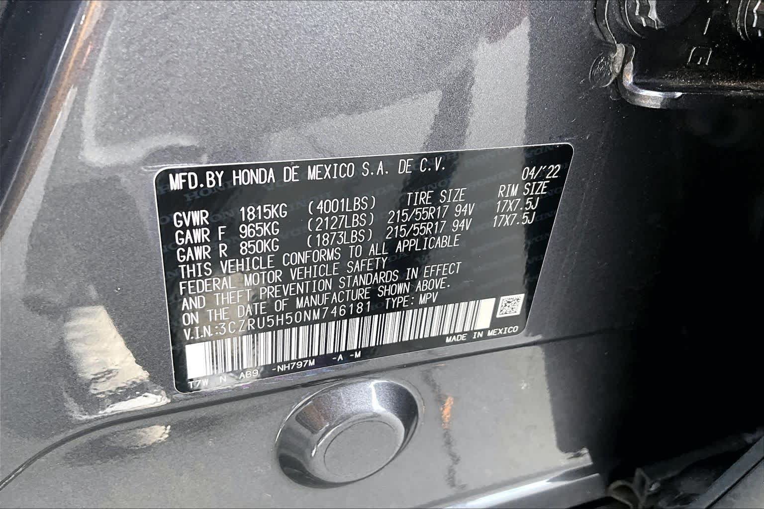 Used 2022 Honda HR-V EX image 36