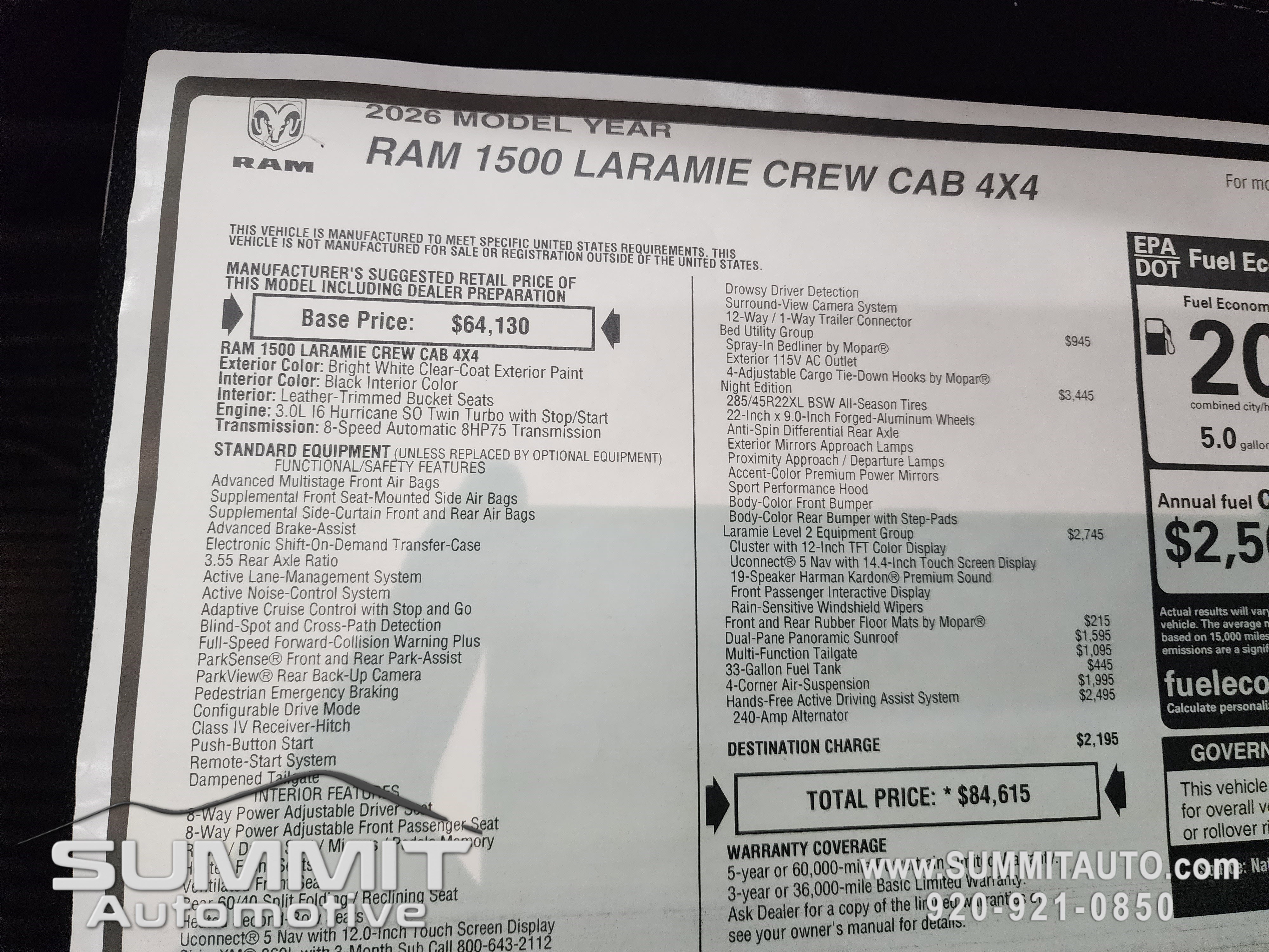 New 2026 RAM 1500 Laramie w/ Night Edition image 44