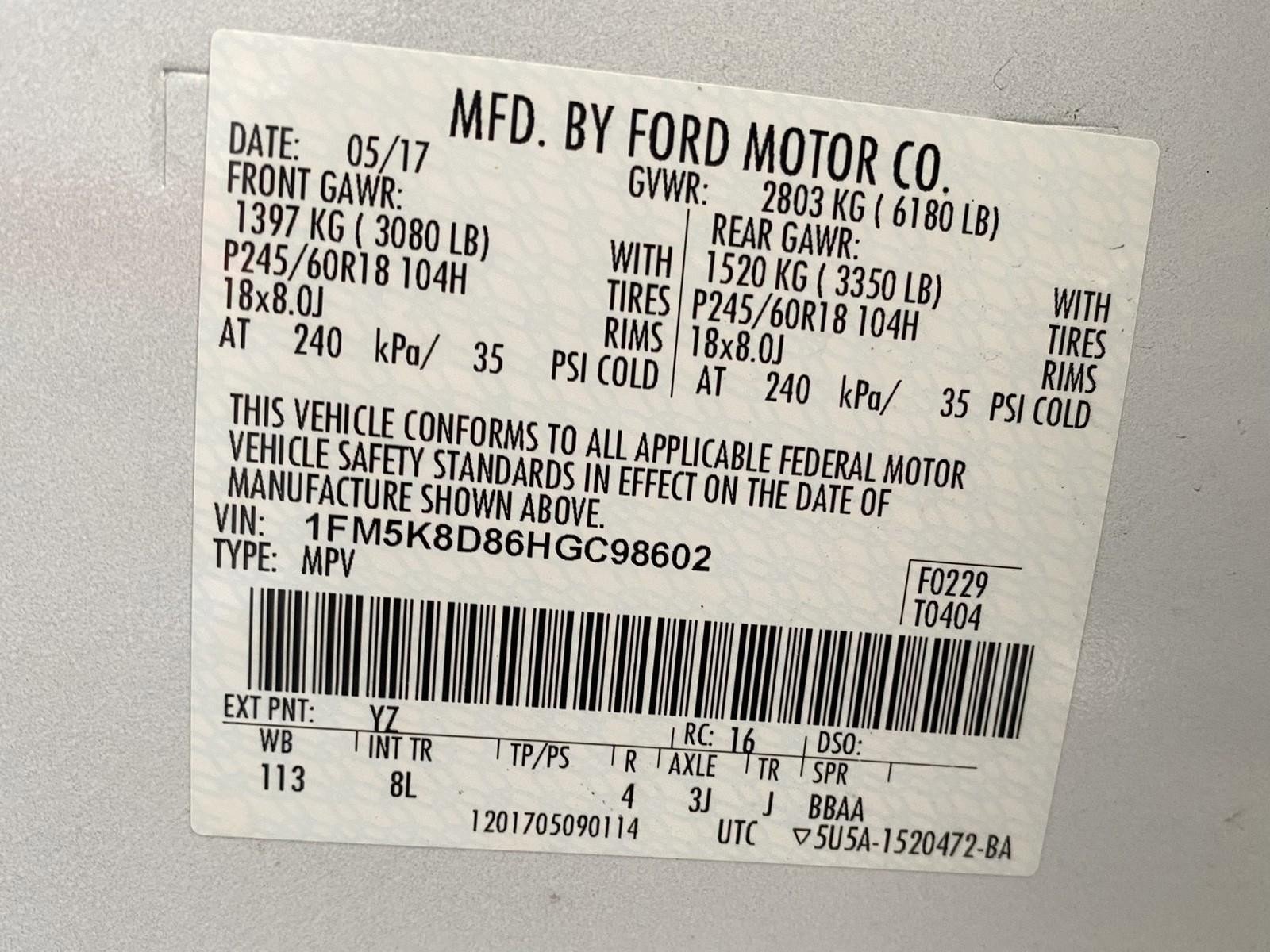 Used 2017 Ford Explorer XLT w/ Equipment Group 201A image 32