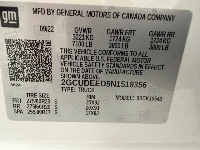 Certified 2022 Chevrolet Silverado 1500 RST AWD/4WD image 22