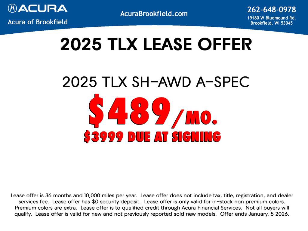 New 2025 Acura TLX SH-AWD w/ A-SPEC Pkg image 20
