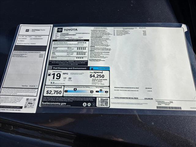 New 2025 Toyota Tundra Platinum image 17