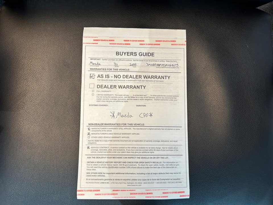 Certified 2025 MAZDA MAZDA3 s image 37