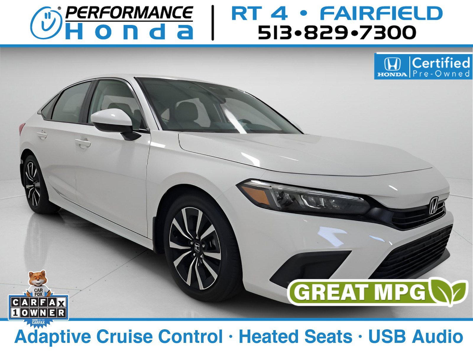 Certified 2024 Honda Civic EX